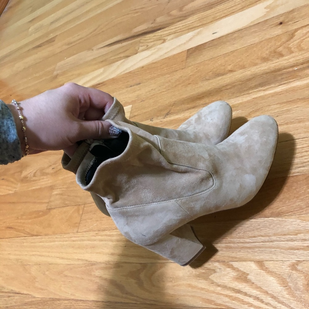 club monaco nude booties